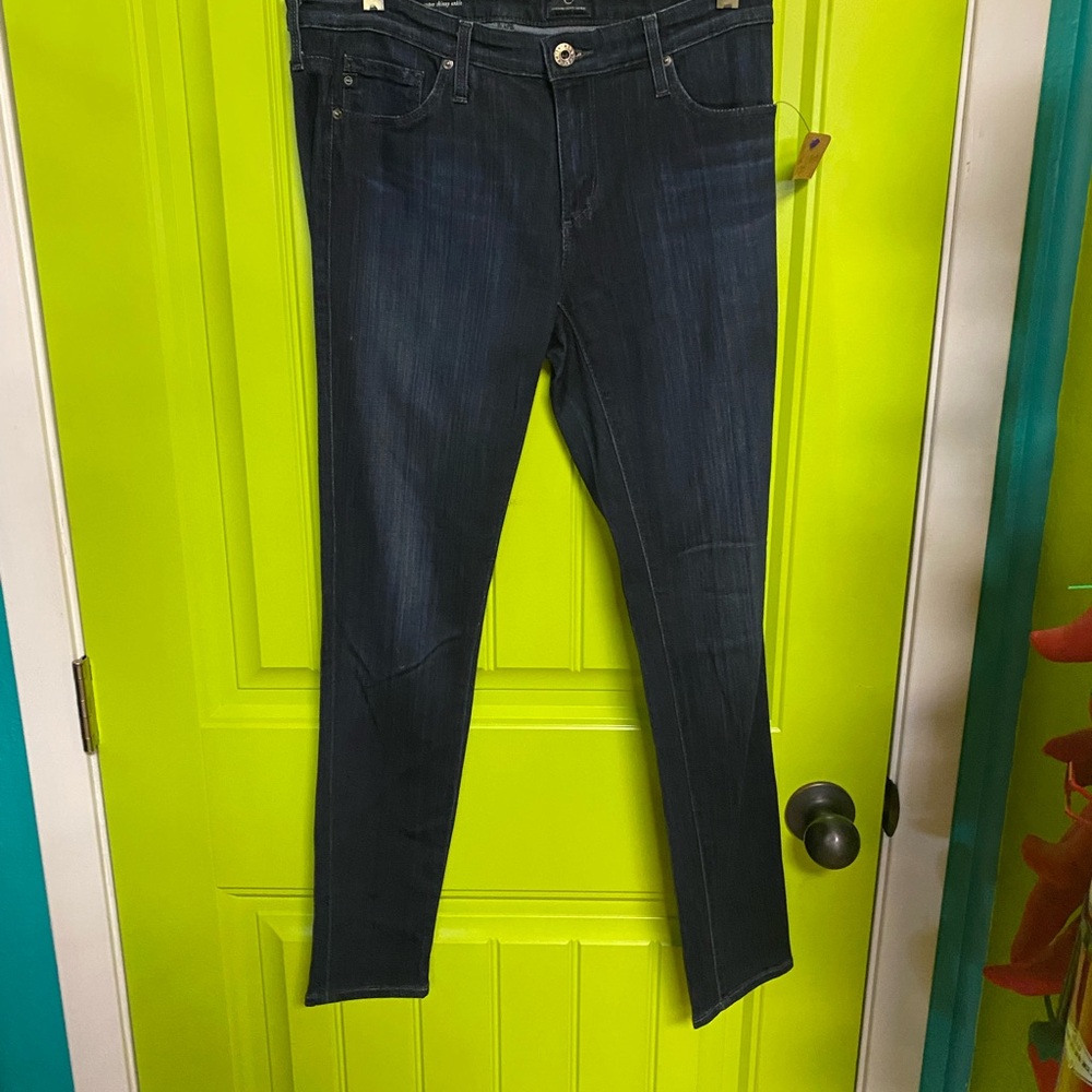 AG Adriano Goldschmied Deep Blue Skinny Jeans